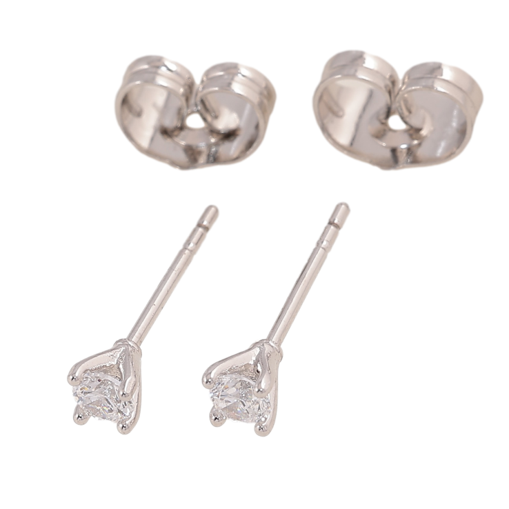 Серьги Xuping цвет Родий пусеты "Кристаллы в 4-х крапановой оправе" ø 3мм фото №3 Серьги Xuping цвет Родий пусеты "Кристаллы в 4-х крапановой оправе" ø 3мм фото №3