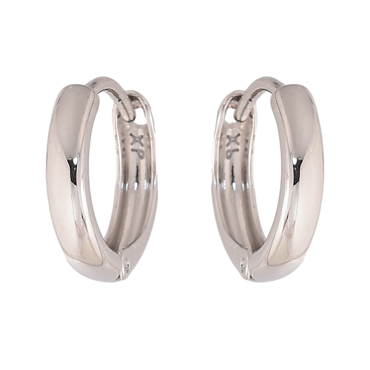 Сережки Xuping колір Родій колечка "Класика. шир. 3мм" ø 14мм фото №2 Сережки Xuping колір Родій колечка "Класика. шир. 3мм" ø 14мм фото №2