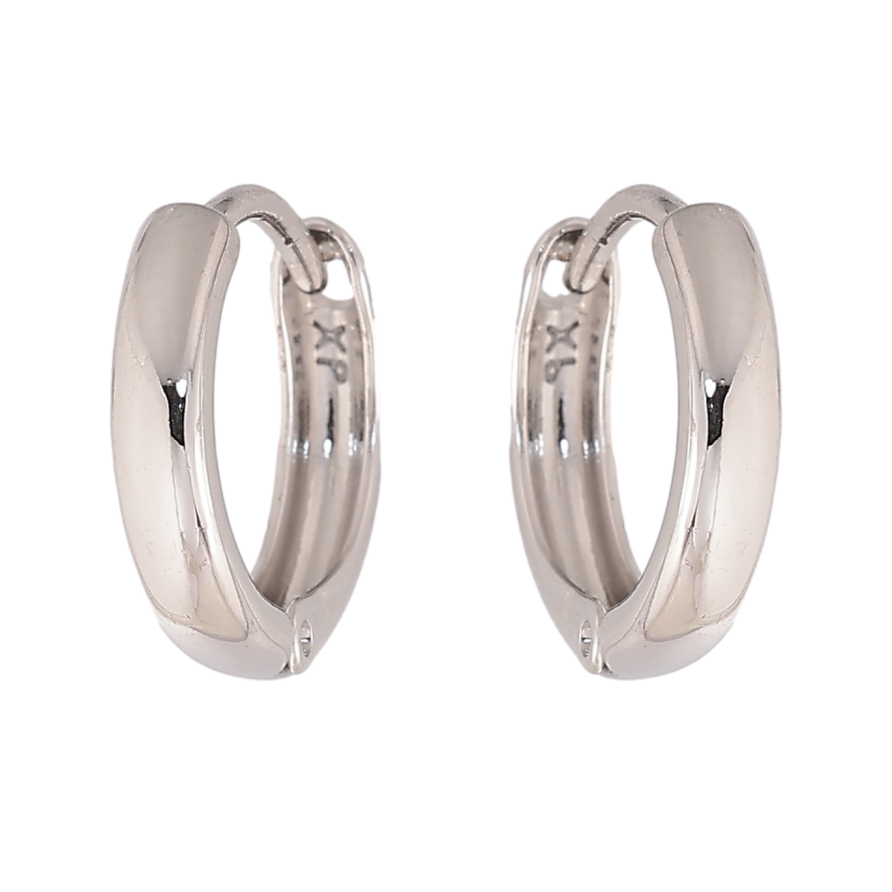 Сережки Xuping колір Родій колечка "Класика. шир. 3мм" ø 14мм фото №1 Сережки Xuping колір Родій колечка "Класика. шир. 3мм" ø 14мм фото №1