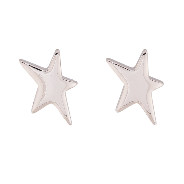 Сережки Xuping колір Родій пусети "Зірки" фото №1