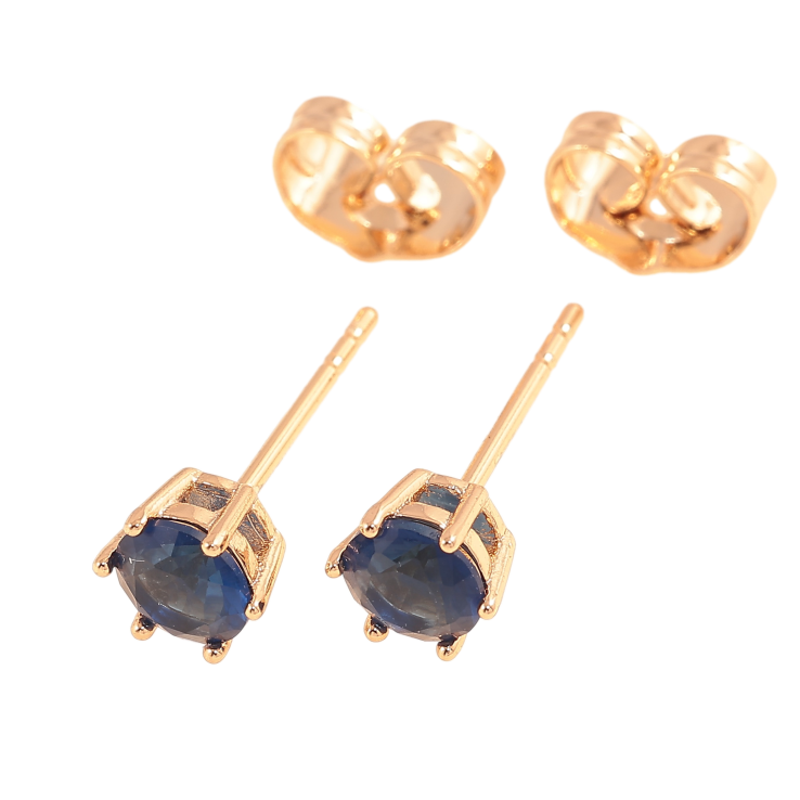Сережки Xuping колір позолота 18К пусети сині кристали в 6-ти крапановій оправі ø 5мм фото №22 Сережки Xuping колір позолота 18К пусети сині кристали в 6-ти крапановій оправі ø 5мм фото №22