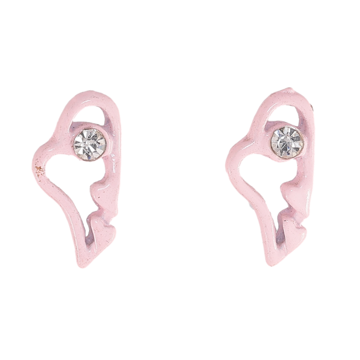 Сережки пусети "Рожеві серця" фото №13