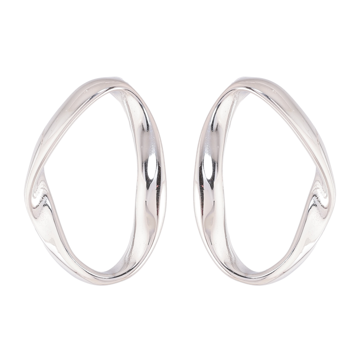 Сережки Нержавіюча сталь пусети "Овальні" фото №23