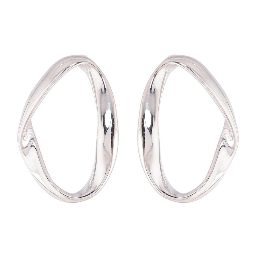 Сережки Нержавіюча сталь пусети "Овальні" фото №1