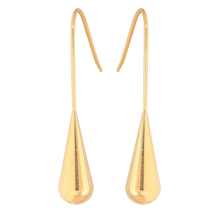 Сережки Нержавіюча сталь французький замок "Крапельки" фото №4