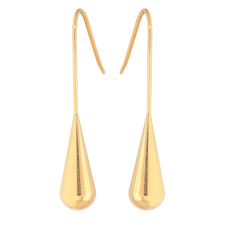 Сережки Нержавіюча сталь французький замок "Крапельки" фото №1