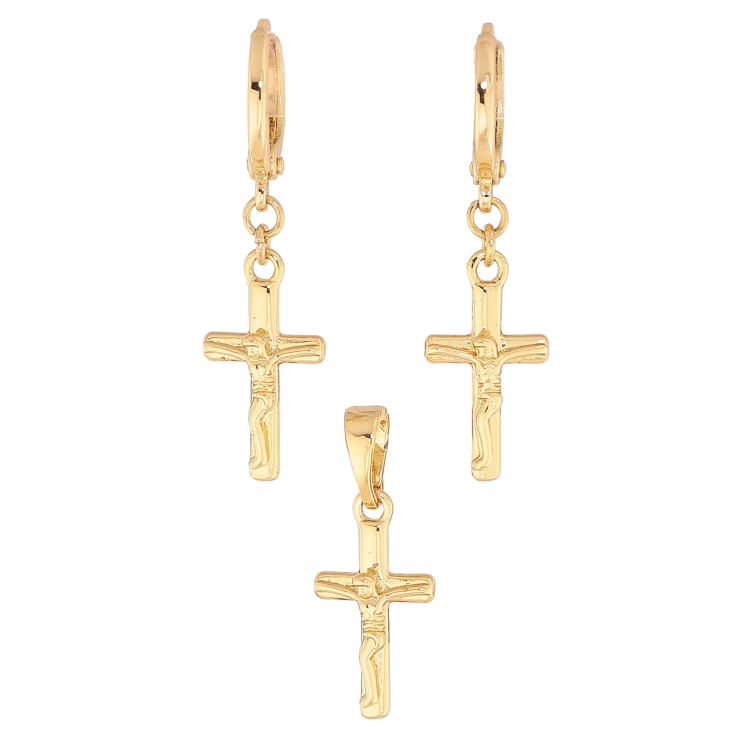 Набор Xuping цвет Позолота 14K "Крестики" фото №2 Набор Xuping цвет Позолота 14K "Крестики" фото №2
