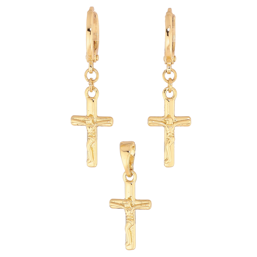 Набор Xuping цвет Позолота 14K "Крестики" фото №1 Набор Xuping цвет Позолота 14K "Крестики" фото №1