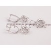 Набір Xuping колір Родій Сережки Кулон "Вузлики" фото №2 Набір Xuping колір Родій Сережки Кулон "Вузлики" фото №2