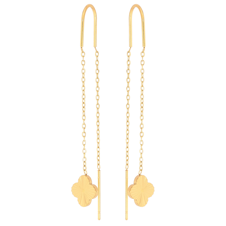 Серьги Нержавеющая сталь протяжки "Клевер" фото №1 Серьги Нержавеющая сталь протяжки "Клевер" фото №1