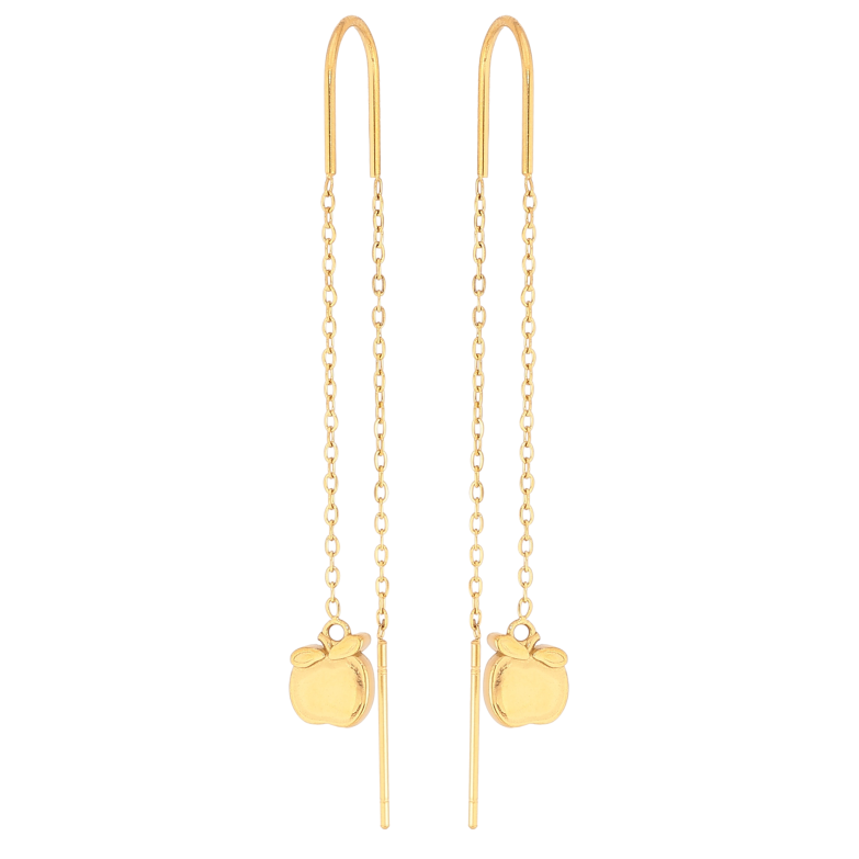 Серьги Нержавеющая сталь протяжки "Яблочки" фото №1 Серьги Нержавеющая сталь протяжки "Яблочки" фото №1