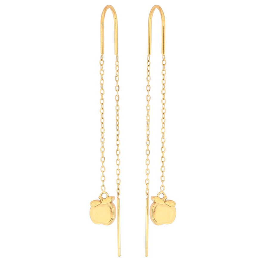 Серьги Нержавеющая сталь протяжки "Яблочки" фото №1 Серьги Нержавеющая сталь протяжки "Яблочки" фото №1