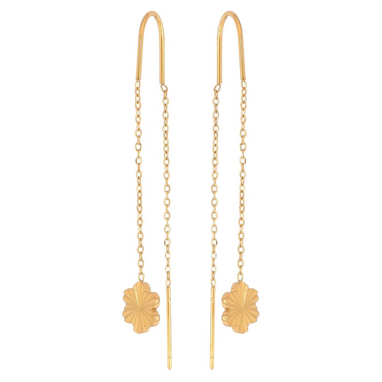 Серьги Нержавеющая сталь протяжки "Цветочки" фото №1 Серьги Нержавеющая сталь протяжки "Цветочки" фото №1