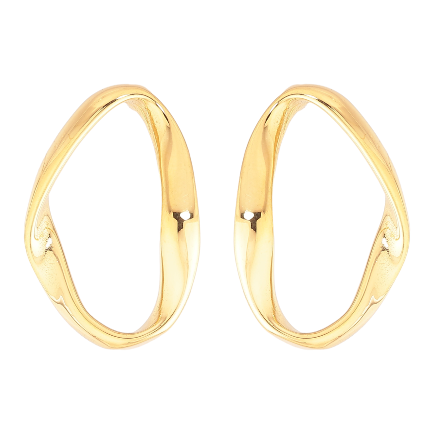 Серьги Нержавеющая сталь пусеты "Декоративные овалы" фото №1 Серьги Нержавеющая сталь пусеты "Декоративные овалы" фото №1