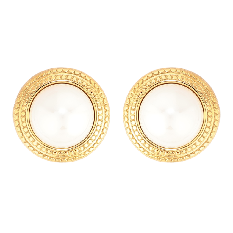 Сережки Нержавіюча сталь пусети "Перлини" фото №1 Сережки Нержавіюча сталь пусети "Перлини" фото №1