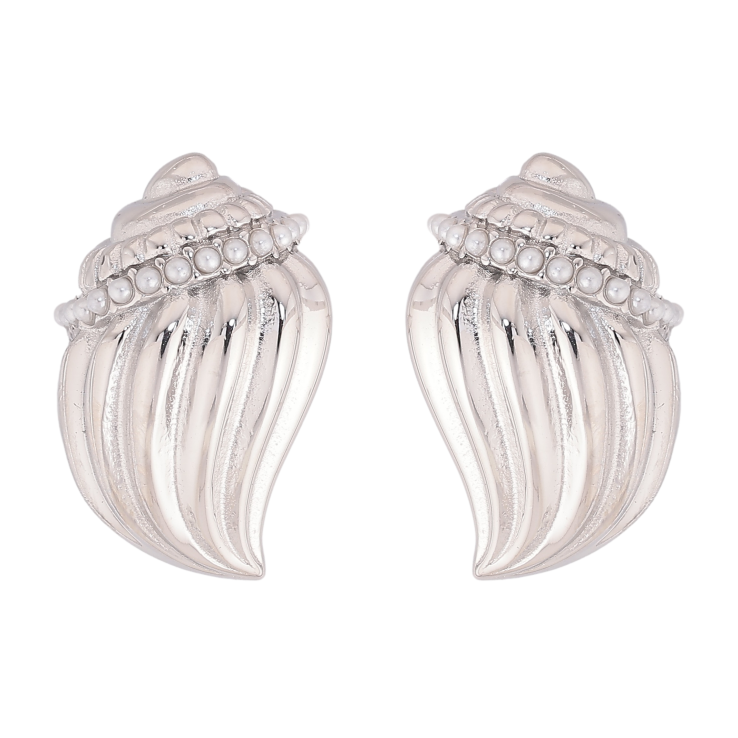 Сережки Нержавіюча сталь пусети "Мушлі" фото №20