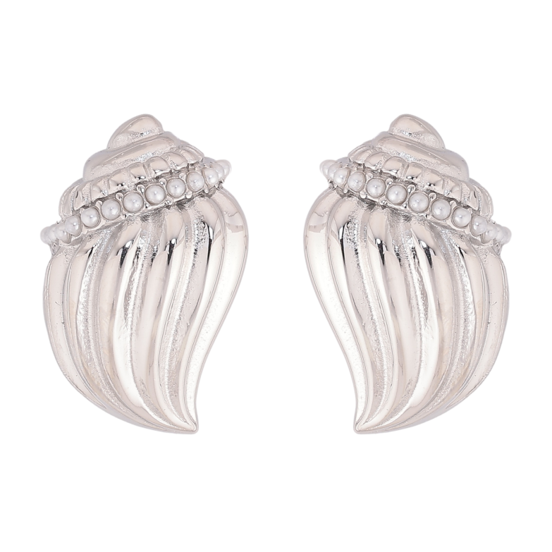 Серьги Нержавеющая сталь пусеты "Ракушки" фото №1