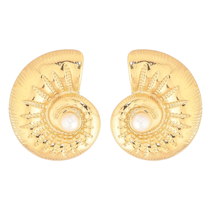 Сережки Нержавіюча сталь пусети "Ракушки" фото №19