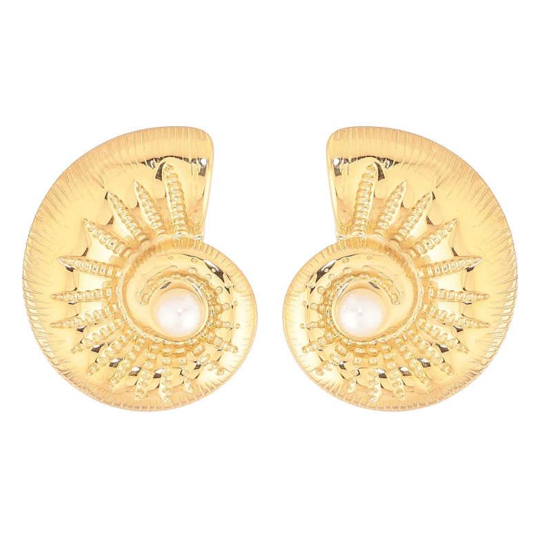 Сережки Нержавіюча сталь пусети "Ракушки" фото №1 Сережки Нержавіюча сталь пусети "Ракушки" фото №1