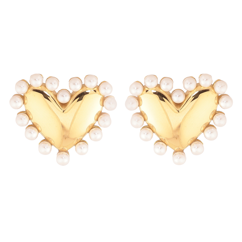 Сережки Нержавіюча сталь пусети "Сердечка" фото №1 Сережки Нержавіюча сталь пусети "Сердечка" фото №1