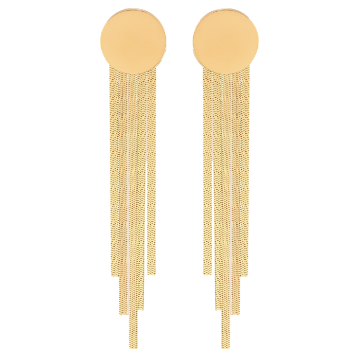 Серьги Нержавеющая сталь пусеты "Декоративные подвески" фото №3