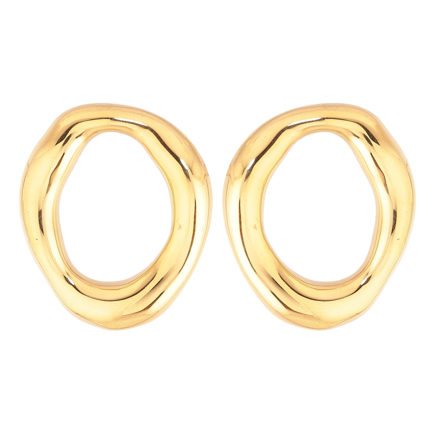 Серьги Нержавеющая сталь пусеты "Декоративные овалы" фото №1 Серьги Нержавеющая сталь пусеты "Декоративные овалы" фото №1