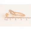 Серьги Xuping M&L цвет 18K пусеты "Декоративные подвески с кристаллами" фото №2