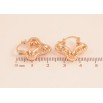 Серьги Xuping M&L цвет 18K замок-булавка "Декоративный узор" фото №2