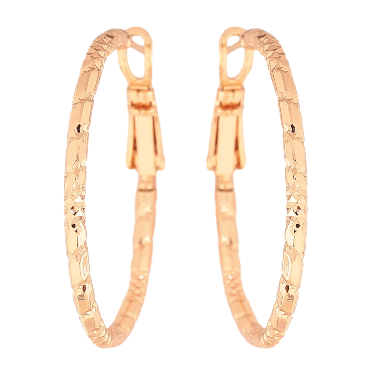 Серьги Xuping M&L цвет 18K кольца (конго) "Декоративный узор" ø 3см фото №2 Серьги Xuping M&L цвет 18K кольца (конго) "Декоративный узор" ø 3см фото №2