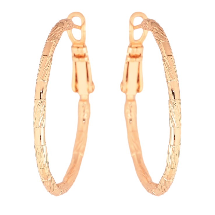 Серьги Xuping M&L цвет 18K кольца (конго) "Декоративный узор" ø 3см фото №4 Серьги Xuping M&L цвет 18K кольца (конго) "Декоративный узор" ø 3см фото №4