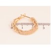 Серьги Xuping M&L цвет 18K кольца (конго) "Декоративный узор" ø 2.5см фото №2
