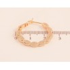 Серьги Xuping M&L цвет 18K кольца (конго) "Декоративный узор" ø 2.5см фото №2 Серьги Xuping M&L цвет 18K кольца (конго) "Декоративный узор" ø 2.5см фото №2