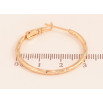 Серьги Xuping M&L цвет 18K кольца (конго) "Декоративный узор" ø 3см фото №2