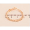 Серьги Xuping M&L цвет 18K кольца (конго) "Декоративный узор" ø 3см фото №2
