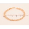 Серьги Xuping M&L цвет 18K кольца (конго) "Декоративный узор" ø 5см фото №2