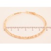 Серьги Xuping M&L цвет 18K кольца (конго) "Декоративный узор" ø 6см фото №2