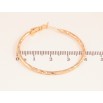 Сережки Xuping M&L колір 18K кільця (конго) "Декоративний візерунок" ø 4см фото №2