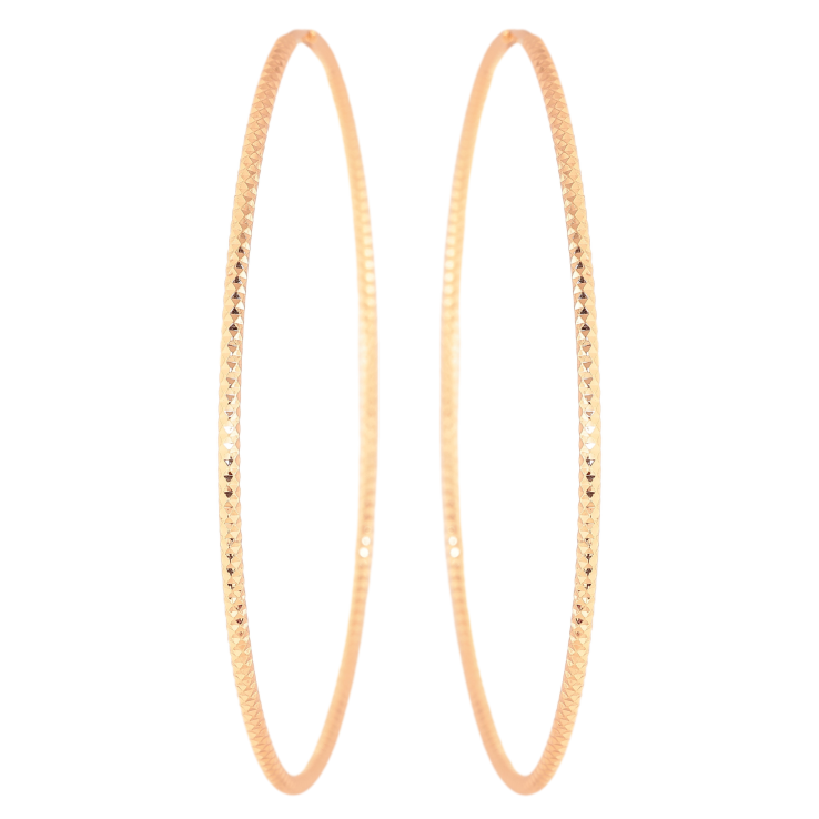Сережки Xuping M&L колір 18K кільця (конго) "Декоративний візерунок" ø 8см фото №23