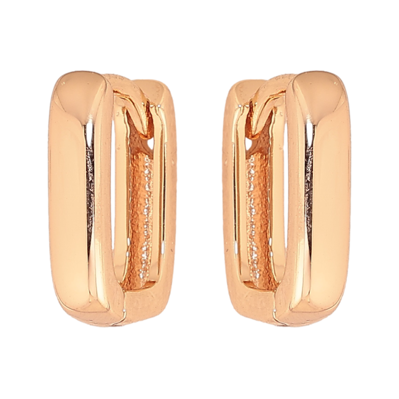 Сережки Xuping M&L колір 18K колечка "Овальні" фото №1 Сережки Xuping M&L колір 18K колечка "Овальні" фото №1