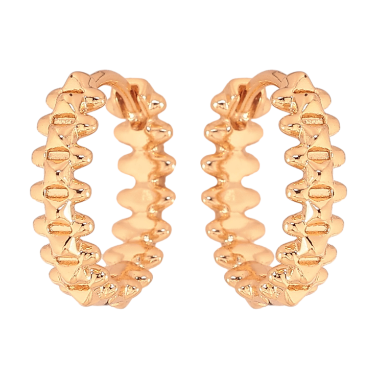 Сережки Xuping M&L колір 18K колечка "Декоративний візерунок" фото №18 Сережки Xuping M&L колір 18K колечка "Декоративний візерунок" фото №18