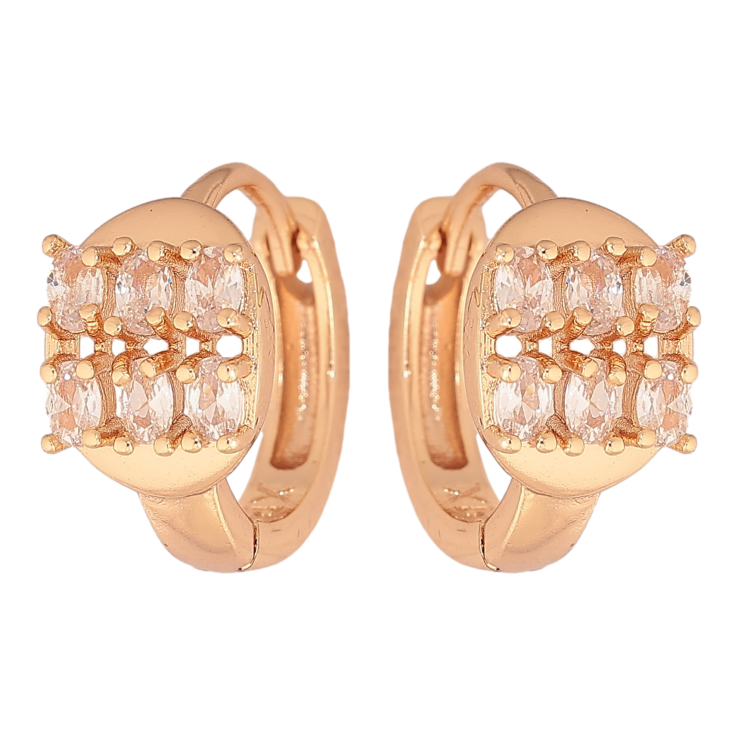 Сережки Xuping M&L колір 18K колечка "Інкрустація кристалами" фото №23