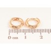 Серьги Xuping M&L цвет 18K колечки "Классика, шир. 2мм" ø 10мм фото №2