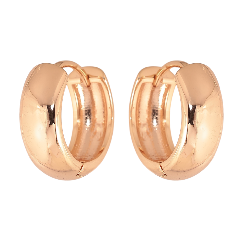 Серьги Xuping M&L цвет 18K колечки "Классика, шир. 7мм" ø 19мм фото №4