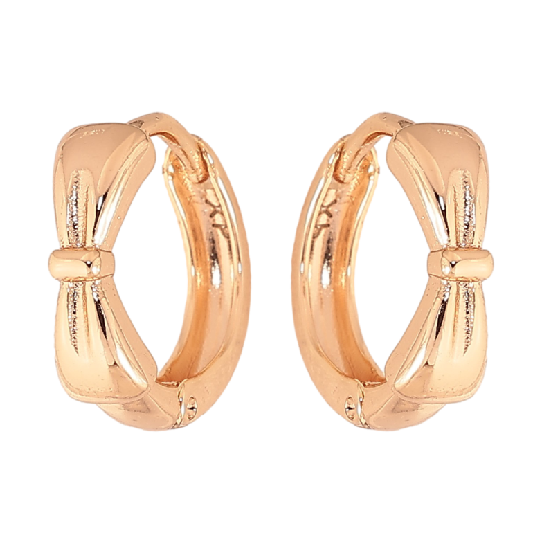 Серьги Xuping M&L цвет 18K колечки "Банты" фото №1