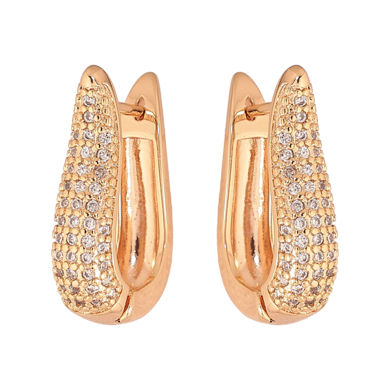 Сережки Xuping M&L колір 18K англійський замок "Інкрустація кристалами" фото №1