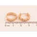 Серьги Xuping M&L цвет 18K колечки "Узор римские цифры с кристаллами" фото №2