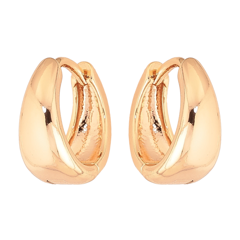 Серьги Xuping M&L цвет 18K колечки "Классика" ø 14мм фото №1