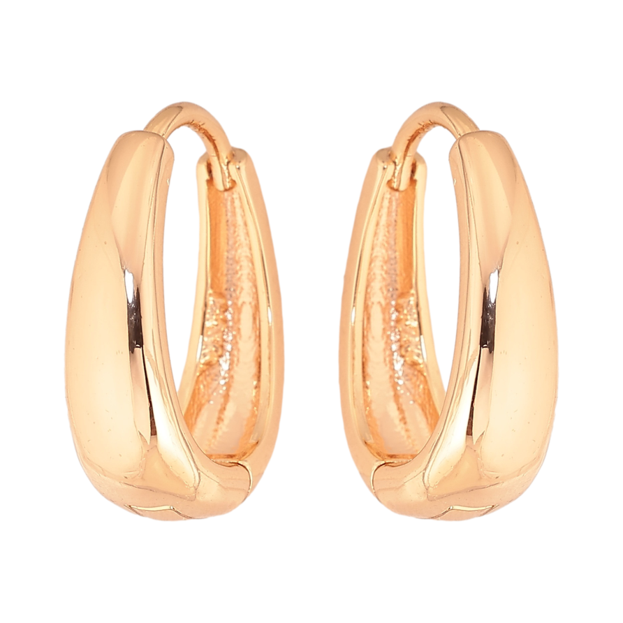 Сережки Xuping M&L колір 18K колечка "Класика" фото №1