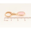 Сережки Xuping M&L колір 18K підвіски на колечках "Рожевий кристал" фото №2 Сережки Xuping M&L колір 18K підвіски на колечках "Рожевий кристал" фото №2