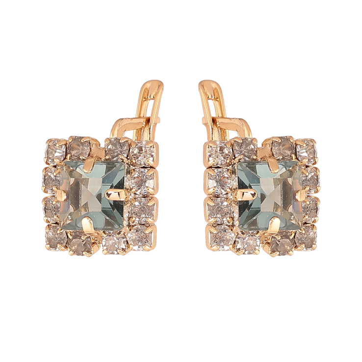 Серьги Xuping M&L цвет 18K английский замок "Инкрустация кристаллами" фото №7